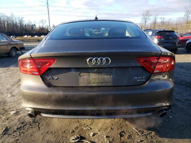 WAU2GAFC8EN046081 - 2014 AUDI A7 PRESTIGE GRAY photo 6