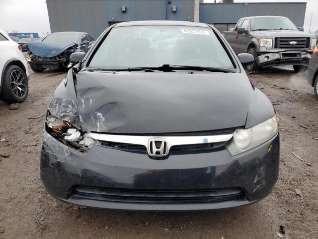 1HGFA15838L045375 - 2008 HONDA CIVIC EX BLACK photo 5