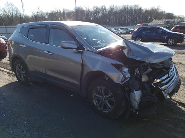 5XYZTDLBXEG131683 - 2014 HYUNDAI SANTA FE S GRAY photo 4