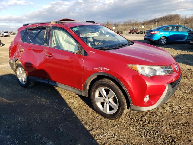 JTMRFREV6ED050335 - 2014 TOYOTA RAV4 XLE RED photo 4