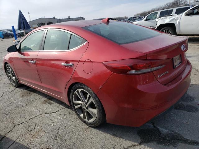 5NPD84LF9HH087221 - 2017 HYUNDAI ELANTRA SE RED photo 2