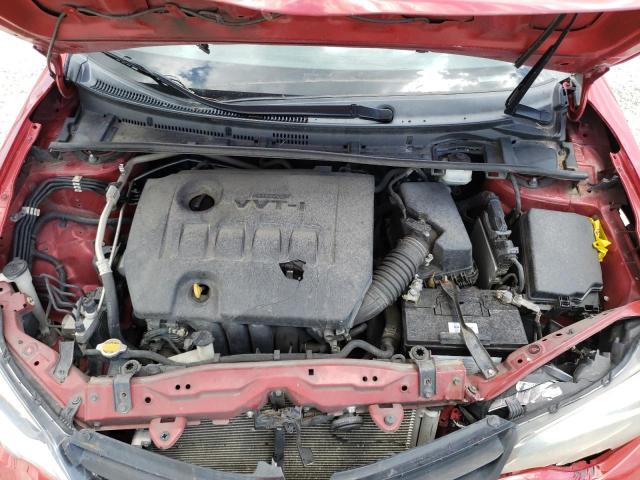 2T1BURHE0GC482311 - 2016 TOYOTA COROLLA L RED photo 11