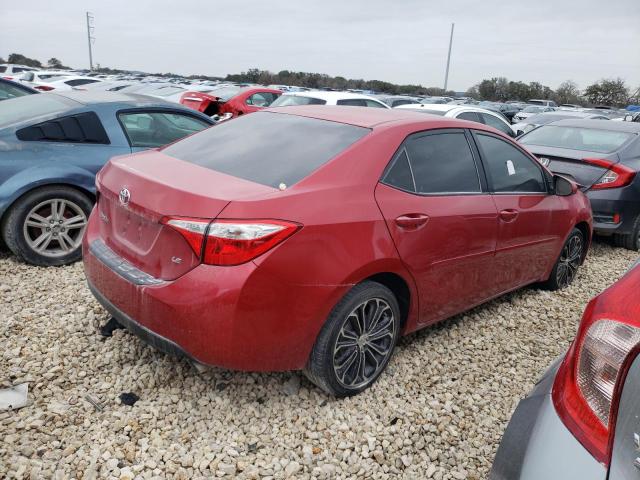 2T1BURHE0GC482311 - 2016 TOYOTA COROLLA L RED photo 3