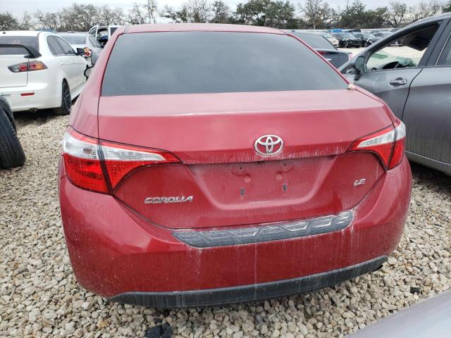 2T1BURHE0GC482311 - 2016 TOYOTA COROLLA L RED photo 6