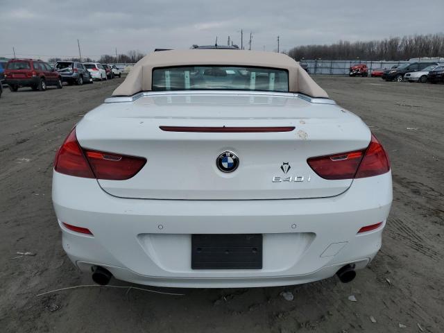 WBALW7C51FD595967 - 2015 BMW 640 I WHITE photo 6