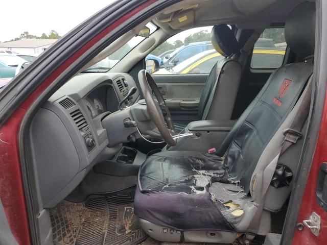 1D7HE42K57S187489 - 2007 DODGE DAKOTA SLT RED photo 7