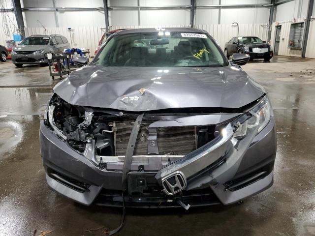 19XFC2F5XJE018398 - 2018 HONDA CIVIC LX GRAY photo 5