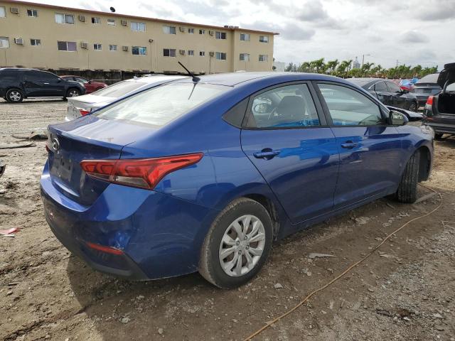 3KPC24A39KE067908 - 2019 HYUNDAI ACCENT SE BLUE photo 3