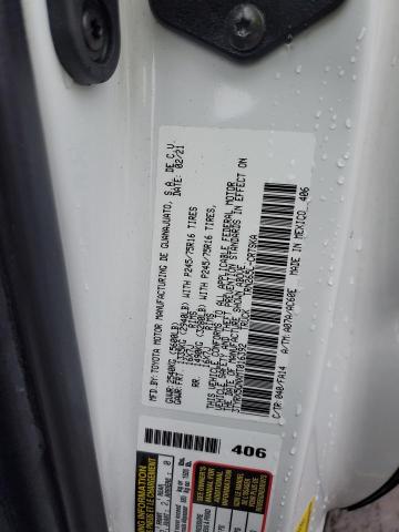 3TYRX5GNXMT016392 - 2021 TOYOTA TACOMA ACCESS CAB თეთრი ფოტო 12