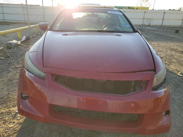 1HGCS12858A024687 - 2008 HONDA ACCORD EXL RED photo 5