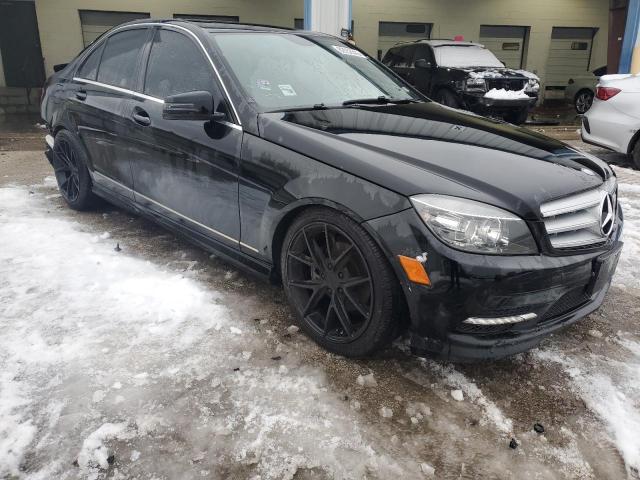 WDDGF8BB3BR185370 - 2011 MERCEDES-BENZ C 300 4MATIC BLACK photo 4