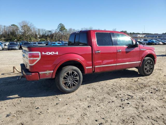 1FTFW1E62DFD54102 - 2013 FORD F150 SUPERCREW RED photo 3