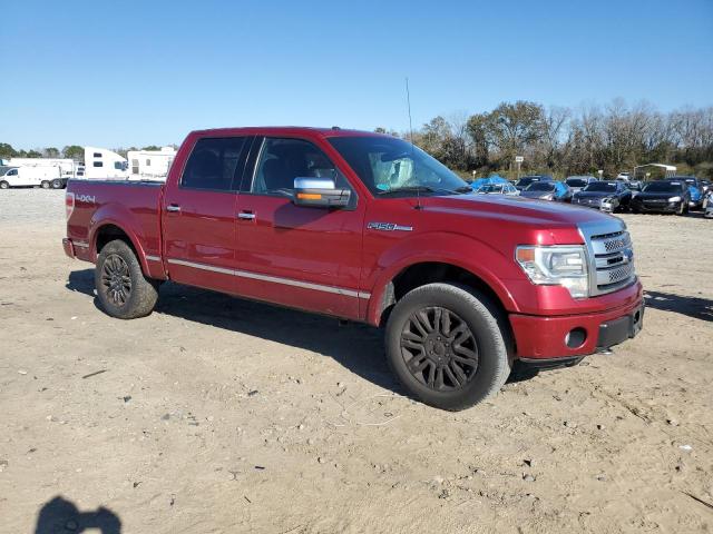 1FTFW1E62DFD54102 - 2013 FORD F150 SUPERCREW RED photo 4