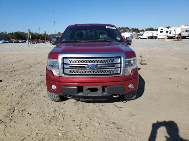 1FTFW1E62DFD54102 - 2013 FORD F150 SUPERCREW RED photo 5