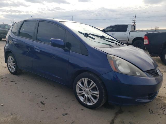 JHMGE8H30DC066953 - 2013 HONDA FIT BLUE photo 4