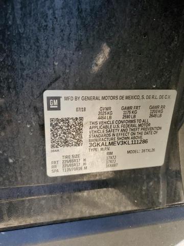 3GKALMEV3KL111286 - 2019 GMC TERRAIN SLE BLACK photo 13