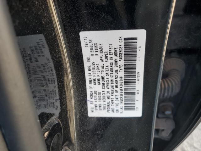 1HGCR2F86FA262668 - 2015 HONDA ACCORD EXL 黑色 照片 12