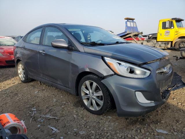 KMHCU4AE6EU741087 - 2014 HYUNDAI ACCENT GLS GRAY photo 4