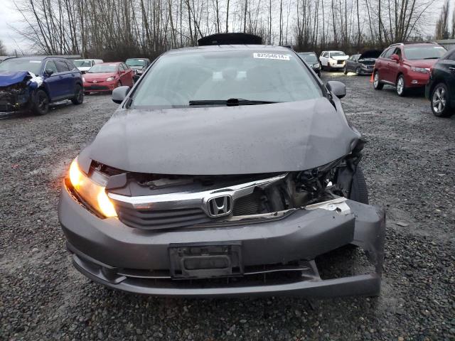 2HGFB2F96CH556417 - 2012 HONDA CIVIC EXL ნაცრისფერი ფოტო 5