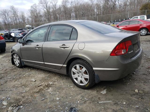 2HGFA16557H312287 - 2007 HONDA CIVIC LX TAN photo 2