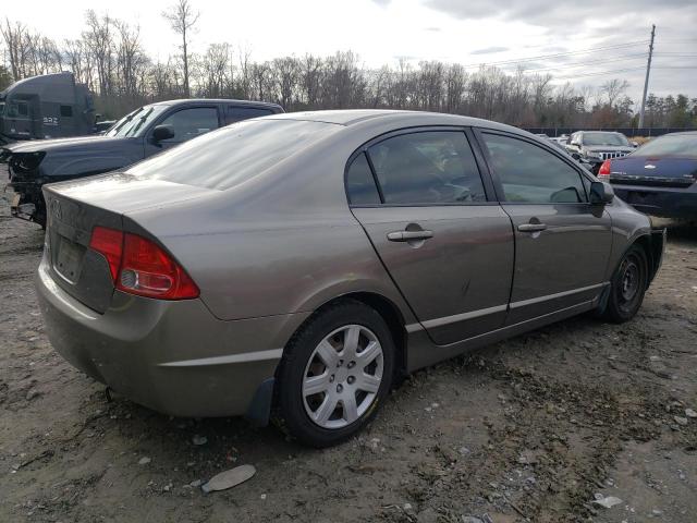 2HGFA16557H312287 - 2007 HONDA CIVIC LX TAN photo 3