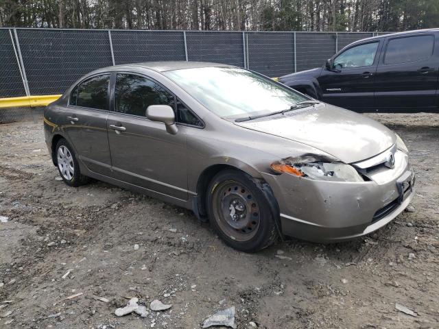 2HGFA16557H312287 - 2007 HONDA CIVIC LX TAN photo 4