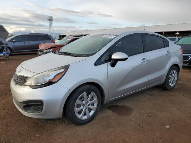 KNADM4A36F6529395 - 2015 KIA RIO LX SILVER photo 1