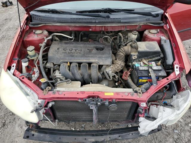 JTDBR32E560090117 - 2006 TOYOTA COROLLA CE RED photo 11