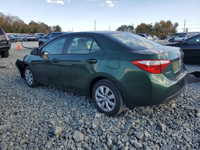 2T1BURHE7GC727542 - 2016 TOYOTA COROLLA L GREEN photo 2