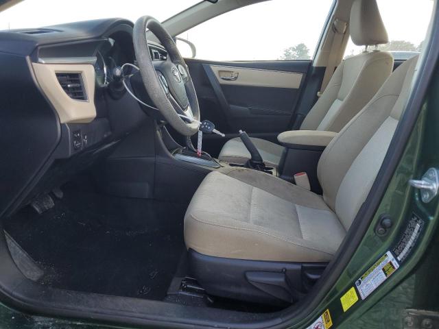 2T1BURHE7GC727542 - 2016 TOYOTA COROLLA L GREEN photo 7