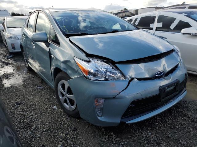 JTDKN3DU4F1889221 - 2015 TOYOTA PRIUS TURQUOISE photo 4