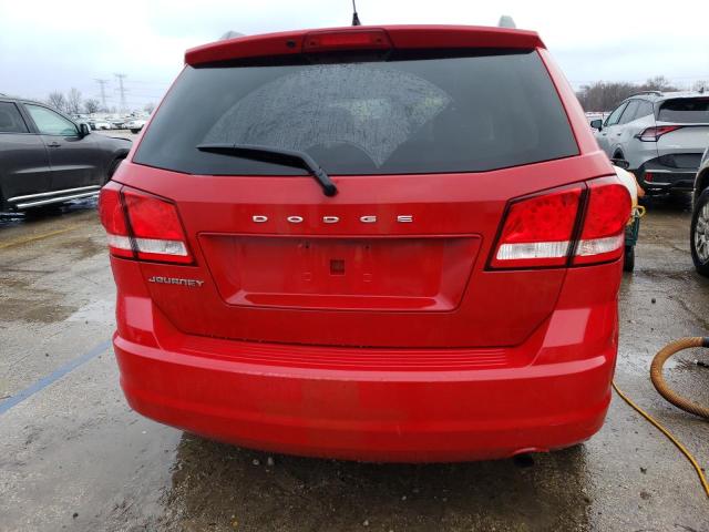 3C4PDCAB5DT510549 - 2013 DODGE JOURNEY SE RED photo 6