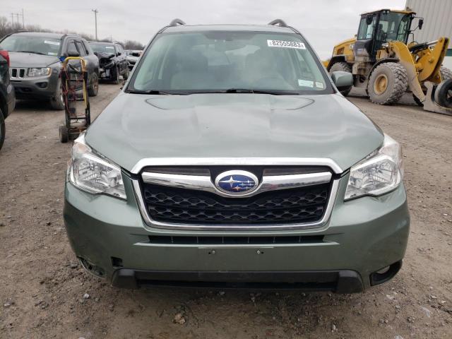 JF2SJAHC5EH443961 - 2014 SUBARU FORESTER 2.5I LIMITED GREEN photo 5