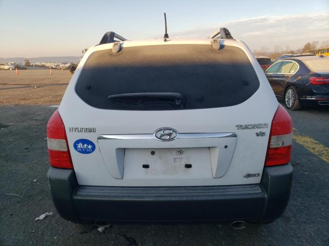 KM8JN72D26U330928 - 2006 HYUNDAI TUCSON GLS WHITE photo 6