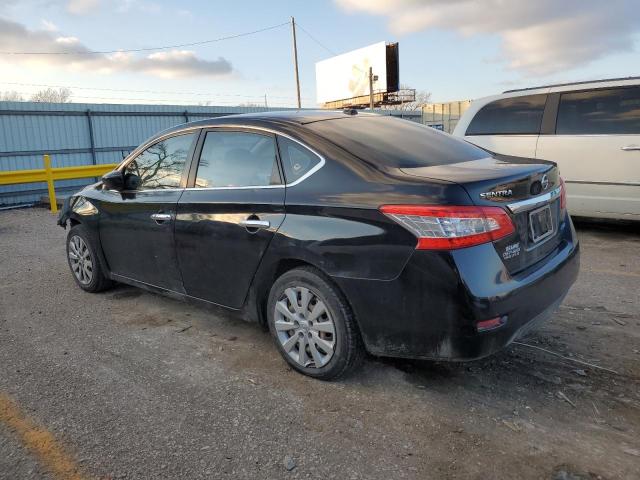 3N1AB7AP9DL612633 - 2013 NISSAN SENTRA S BLACK photo 2