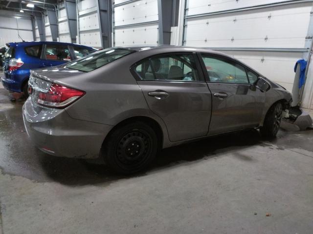 19XFB2F94FE101337 - 2015 HONDA CIVIC EXL GRAY photo 3