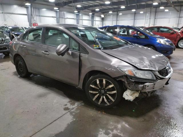 19XFB2F94FE101337 - 2015 HONDA CIVIC EXL GRAY photo 4