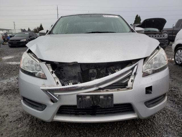 3N1AB7AP8EY338507 - 2014 NISSAN SENTRA S SILVER photo 5