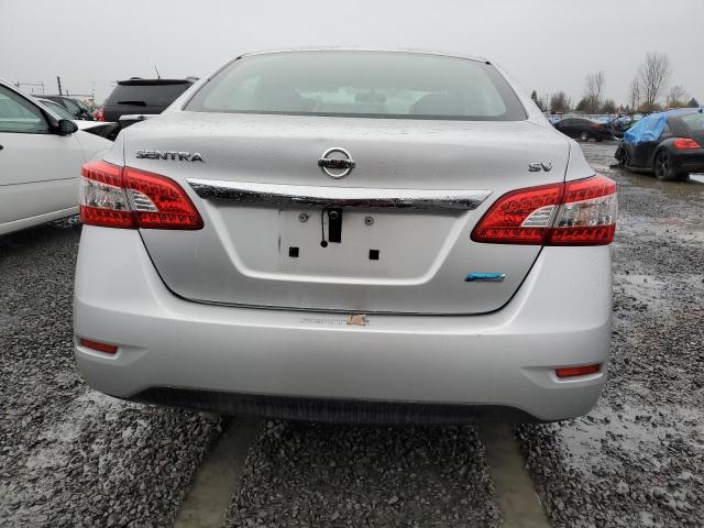 3N1AB7AP8EY338507 - 2014 NISSAN SENTRA S SILVER photo 6