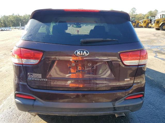 5XYPG4A31GG047729 - 2016 KIA SORENTO LX BURGUNDY photo 6