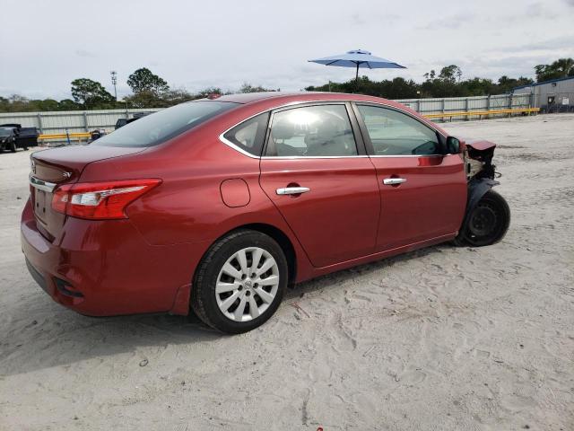 3N1AB7AP2HY274968 - 2017 NISSAN SENTRA S RED photo 3