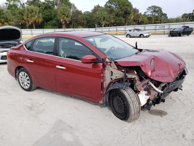 3N1AB7AP2HY274968 - 2017 NISSAN SENTRA S RED photo 4