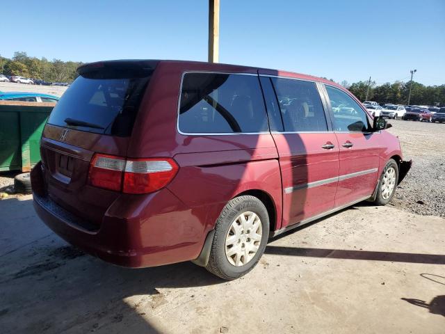 5FNRL38216B095040 - 2006 HONDA ODYSSEY LX BURGUNDY photo 3