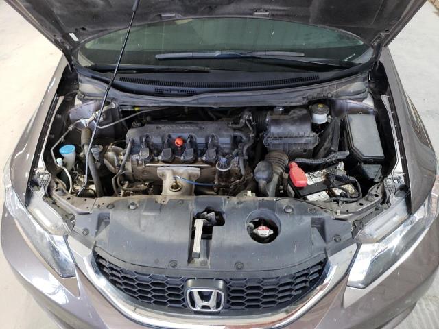 19XFB2F53DE092592 - 2013 HONDA CIVIC LX GRAY photo 11