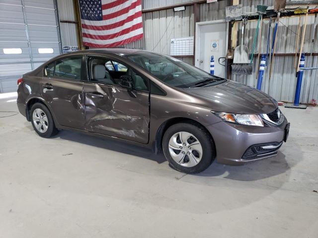 19XFB2F53DE092592 - 2013 HONDA CIVIC LX GRAY photo 4