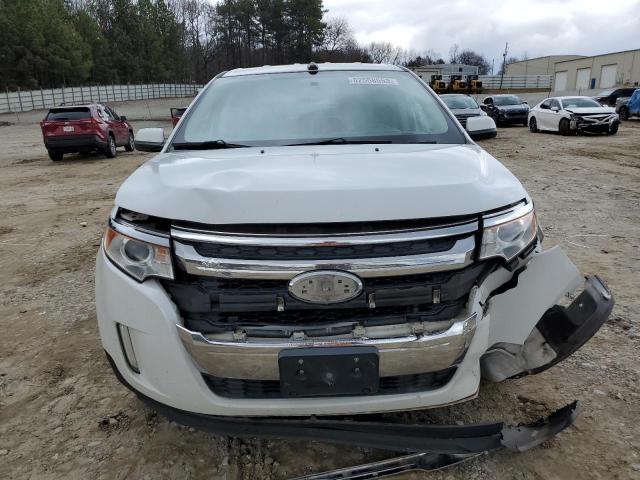 2FMDK3JC1EBB67426 - 2014 FORD EDGE SEL WHITE photo 5