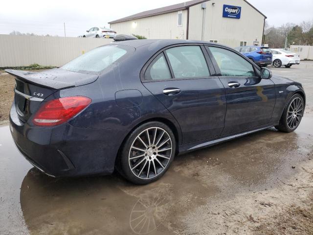 55SWF6EB1HU179361 - 2017 MERCEDES-BENZ C 43 4MATIC AMG BLUE photo 3