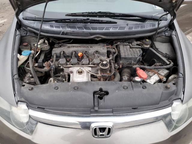 2HGFA16528H327394 - 2008 HONDA CIVIC LX GRAY photo 11