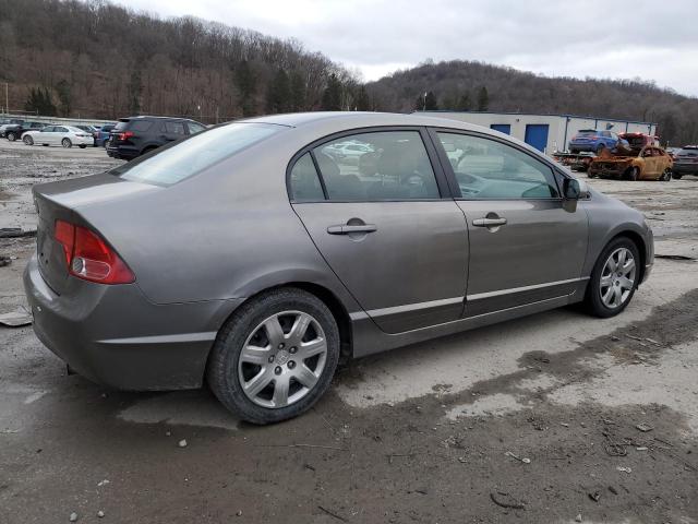 2HGFA16528H327394 - 2008 HONDA CIVIC LX GRAY photo 3