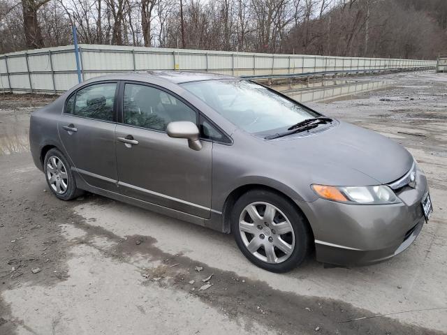 2HGFA16528H327394 - 2008 HONDA CIVIC LX GRAY photo 4